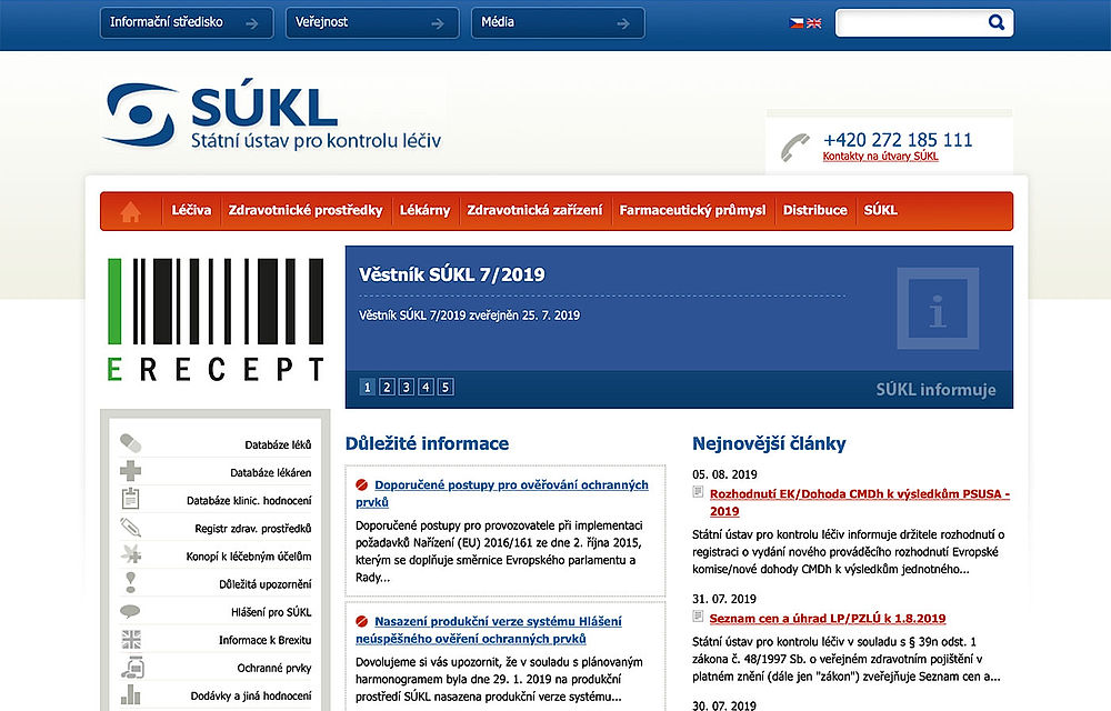 obrázek 1 k článku Státní ústav pro kontrolu léčiv (SÚKL)