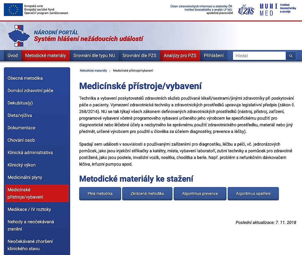 obrázek 1 k článku Systém hlášení nežádoucích událostí