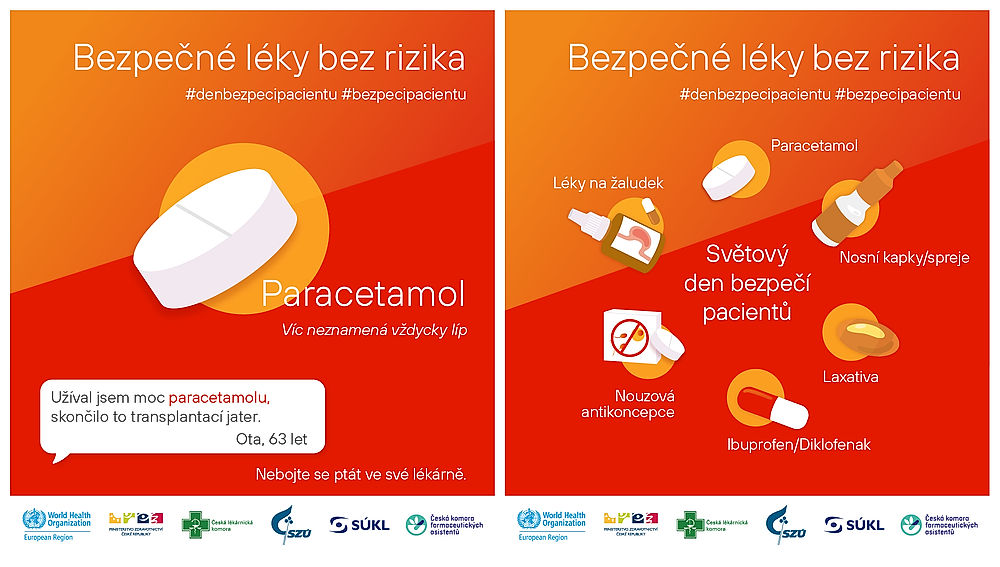 Den bezpečí pacientů: paracetamol