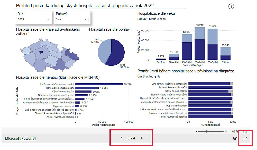 obrázek 1 k článku Interaktivní vizualizace kardiologické péče v ČR