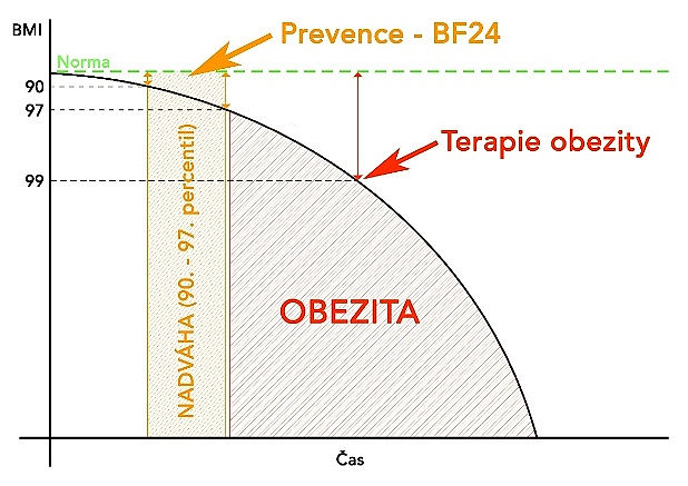 projekt BUĎ FIT 24: schéma – terapie obezity