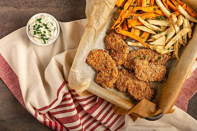 ilustrační obrázek: mrkev mezi hranolkami