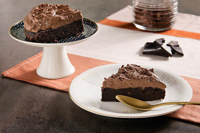 ilustrační obrázek: čokoládový cizrnový dort