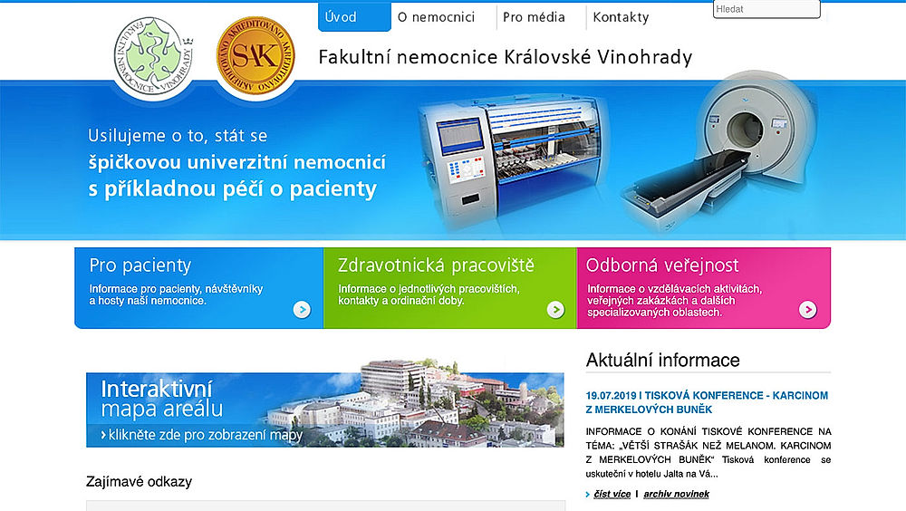 obrázek 1 k článku Fakultní nemocnice Královské Vinohrady (FNKV)