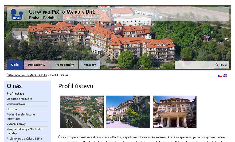 obrázek 1 k článku Ústav pro péči o matku a dítě (ÚPMD)