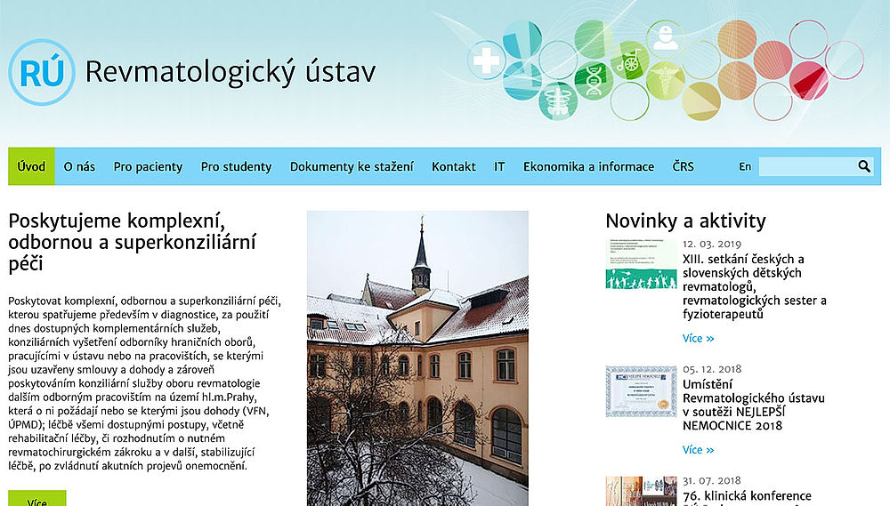 obrázek 1 k článku Revmatologický ústav