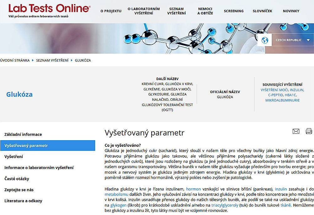obrázek 1 k článku Lab Tests Online