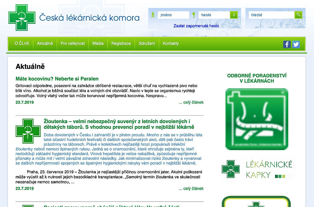 obrázek 1 k článku Česká lékárnická komora (ČLnK)